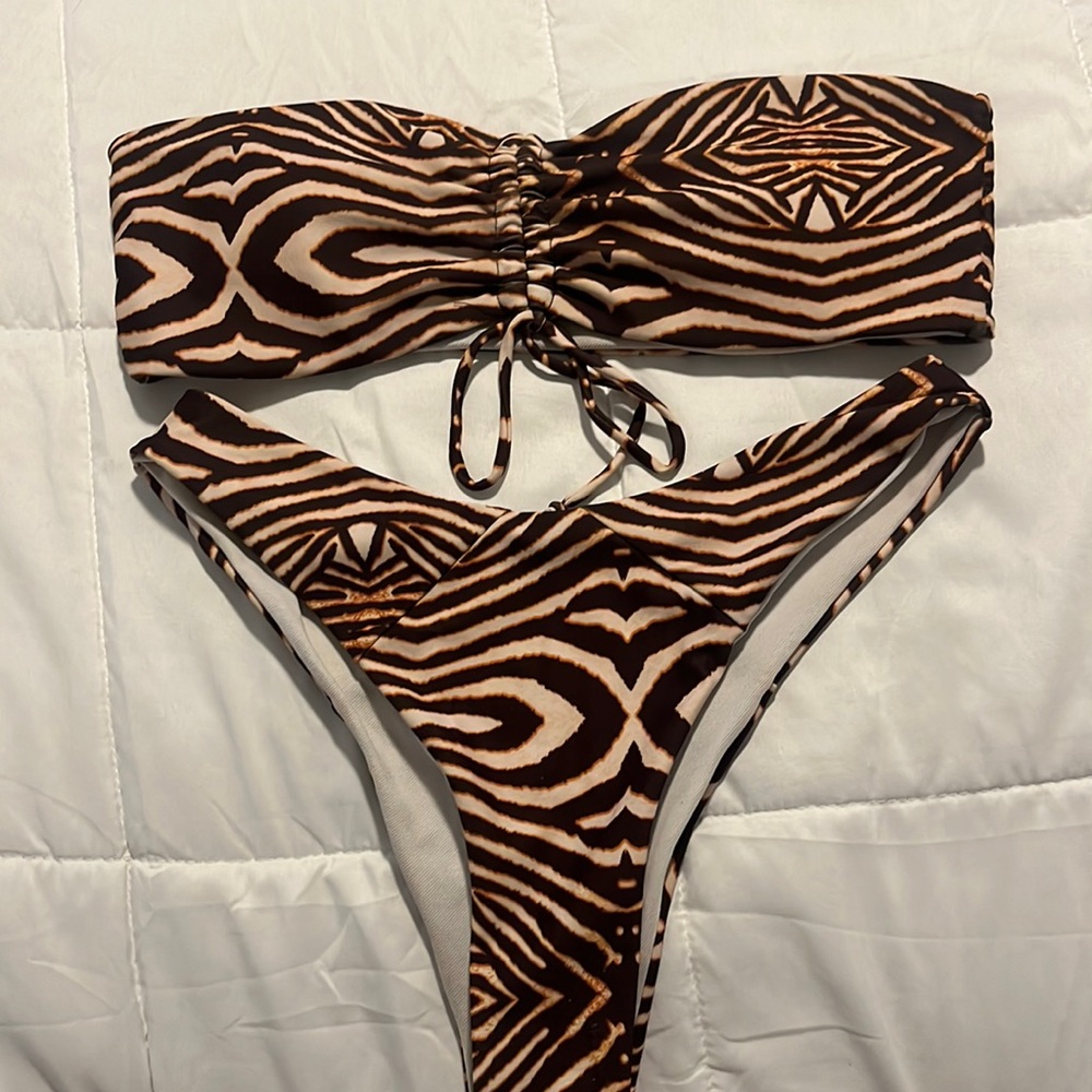 animal print bikini set